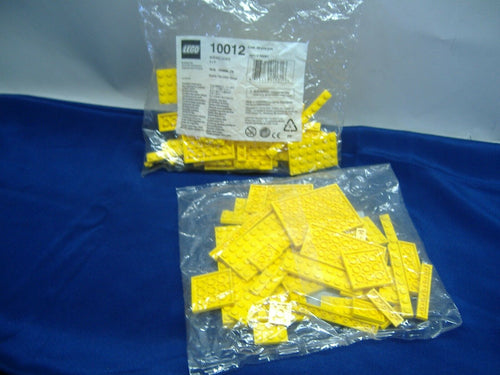 Lego 10012 2 Packungen a 42 Stück gelbe Platten Neu & Ovp