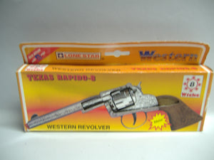 IDEAL WESTERNLAND Gewehr/ Wicke Western Revolver/ Handschellen mit Schloß & Schlüsseln Neu & OVP