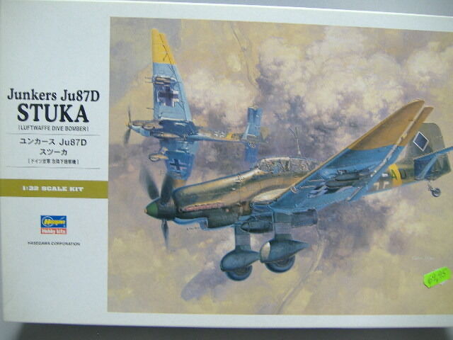 Hasegawa 08076 Junkers Ju87D Stuka Baukit 1:32 Neu und OVP