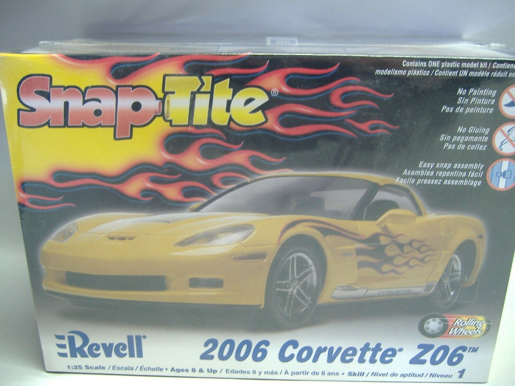 Revell/Monogram 85-1934  SnapTite 2006 Corvette Z06 1:25 Niveau 1  NEU & OVP