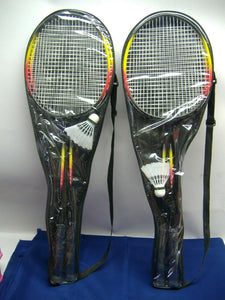 The Toy Company 7411238   Badminton Set 2x schwarz/gelb/rot  NEU & OVP