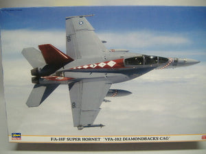 Hasegawa 09802F/A-18F Super Hornet ' VFA-102 DIAMONDBACKS  Baukit 1:48 Neu OVP