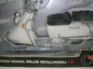 Schuco 06539 Heinkel Roller "POLIZEI" 103 A2 Metallmodell weiß 1:10 NEU & OVP