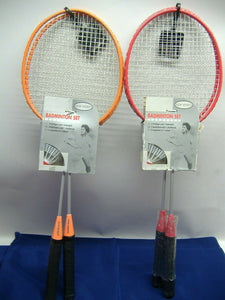 The Toy Company 7411078 New Sports 2x Badminton Set orange & rot  NEU & OVP