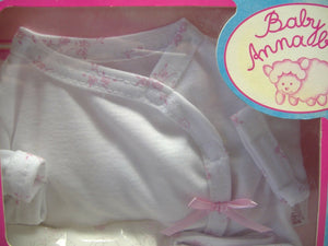 Zapf Creation Baby Annabell Schlafanzug mit Windel 3 teilig weiß NEU & OVP