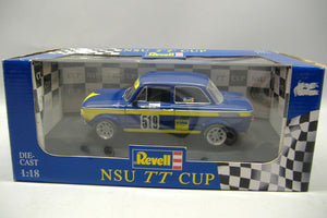 Revell 08458 Metall Standmodell NSU TT Cup 1:18 blau/gelb NEU OVP