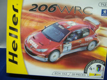 Laden Sie das Bild in den Galerie-Viewer, Heller 50113 206 WRC  komplett m. Zubehör 1:43 ab 10 J. NEU &amp; OVP