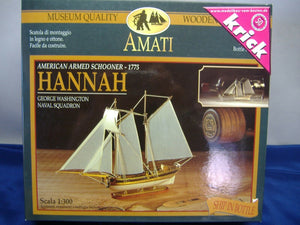 krick 25003 AMATI Flaschenschiff "HANNAH" 1:300 Neu & OVP