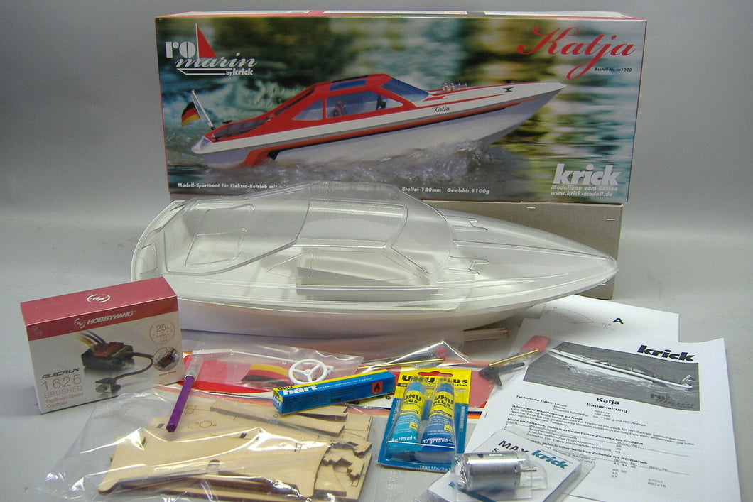 ro-marin Krick ro 1020 Katja Sportboot mit Motor Reger Kleber Farbe Bk NEU & OVP