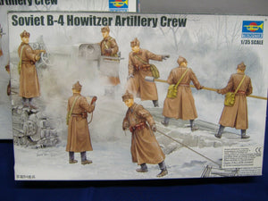 Trumpeter 00427 Soviet B-4 Howitzer Artillery Crew 2 Pckg. 1:35 Neu & Ovp