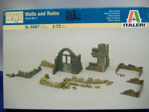 ITALERI 6087 Walls and Ruins WWII 1:72 Neu & Ovp