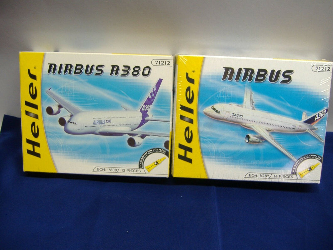 Heller 71212 Airbus A380 1:800 & Airbus 1:487  komplett mit Zubehör Neu & Ovp