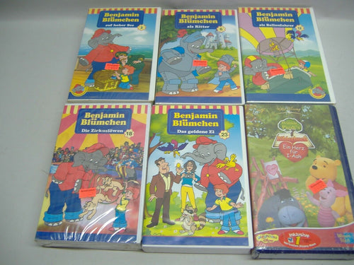 Benjamin Blümchen & Winnie Pooh* 6 versch. VHS Kasetten NEU & OVP