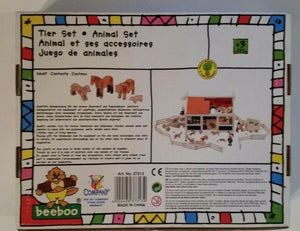 Beeboo 37313 Toy Company Tier Set pädagogisch wertvoll aus Holz NEU & OVP