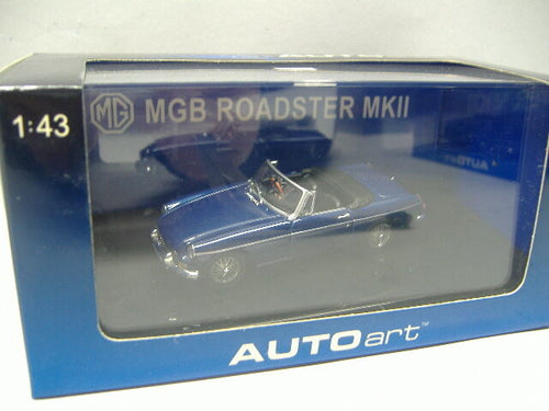 Auto Art 56611 Standmodell MGB ROADSTER MKII  (BLAU) 1:43 Neu &  OVP