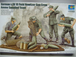 Trumpeter 425 & 426 German s.FH 18 Field Howitzer Gun Crew 1:35 Neu & Ovp
