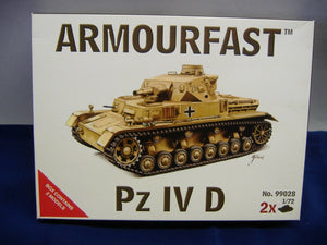 ARMOURFAST 99028 Pz IV D/ Panzerkampfwagen IV Ausf. D  1:72  Neu & Ovp