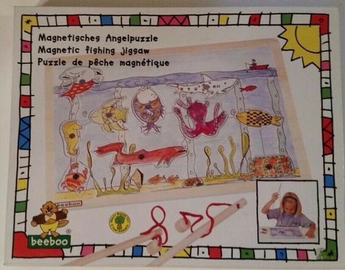 Beeboo 34402 magnetisches Angelpuzzle qualitativ hochwertig aus Holz NEU & OVP