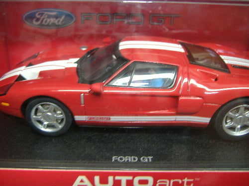 AutoArt 13081 analoges Rennbahnauto Slotcar Ford  GT rot 1:32 NEU & OVP