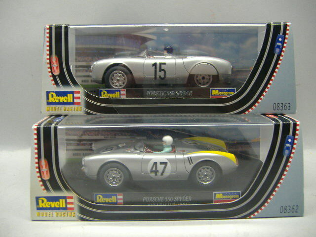 Revell 08363+0862 Porsche 550 Spyder- #15 AVUS+#47 Le Mans 1:32 NEU & OVP