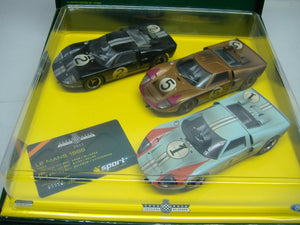SCALEXTRIC sport C2529A 2003 LE MANS 1966 3 Slotcars Ford GT 40 NEU & OVP