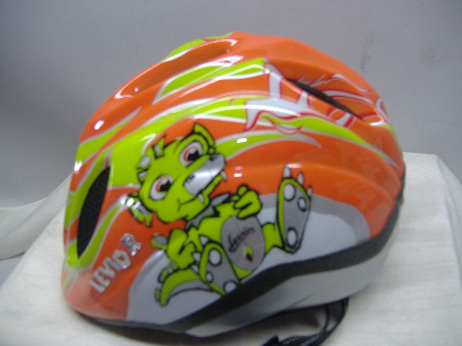 fahrradhelm gr 52 Levior Kinder Fahrradhelm Gr. S 46-52 cm orange-grün Design: Drache NE – Faszination Modellbauwelt