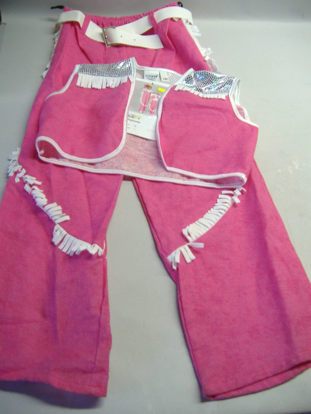 Kunterbunt Faschingsmoden Kostüm Kinder Country Girl rosa Gr. 140 Neu