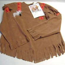 Laden Sie das Bild in den Galerie-Viewer, Kunterbunt Faschingsmoden Kostüm Kinder Indianer Dakota Junge Gr. 140 &amp; Messer/Tomahawk/ Friedenspfeife Neu
