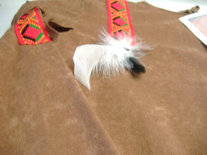 Kunterbunt Faschingsmoden Kostüm Kinder Indianer Dakota Junge Gr. 140 & Messer/Tomahawk/ Friedenspfeife Neu
